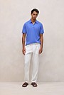 Linen Cotton Jersey Polo