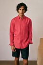 Regular Fit Linen Classic Long Sleeve Shirt
