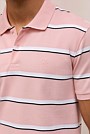 Cotton Pique Double Stripe Polo