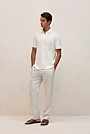 Linen Cotton Jersey Polo