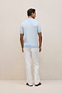 Linen Cotton Mouline Stripe Polo