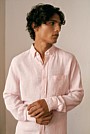 Regular Fit Linen Glen Check Shirt