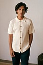 Cotton Basketweave Knit Shirt