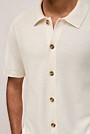 Cotton Basketweave Knit Shirt