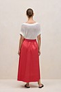Cotton Sateen Waterfall Skirt