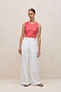 Cotton Rib Trim Detail Tank