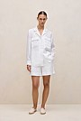 Linen Pocket Detail Long Sleeve Shirt