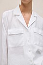 Linen Pocket Detail Long Sleeve Shirt
