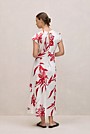 Wild Iris Twist Front Column Dress
