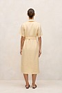 Linen Button Detail Shirt Dress