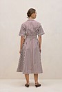 Poplin Stripe Belted Dress