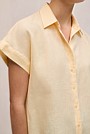 Linen Cap Sleeve Shirt