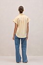 Linen Cap Sleeve Shirt