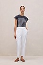 Breton Stripe Cap Sleeve T-shirt