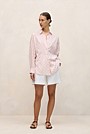 Cotton Blend Textured Spot Shirt