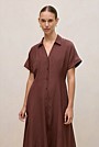 Soft Seam Detail Shirt Dress
