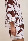 Wakame Border Stripe Popover Top