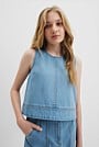 Teen Denim Shell Top
