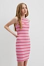 Teen Stripe Rib Tank Dress
