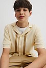 Teen Knit Stripe Detail Shirt