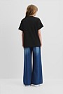 Teen Cotton Blend Longline Logo T-Shirt