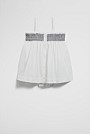 Shirred Romper Dress