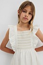 Smock Front Apron Dress
