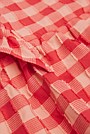 Gingham Flutter Sleeve Dress