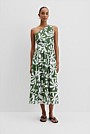 Organically Grown Cotton Asymmetric Maxi Dress