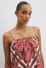 Organically Grown Linen Frayed Mini Dress
