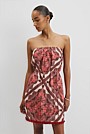 Organically Grown Linen Frayed Mini Dress