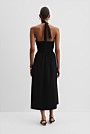 Organically Grown Cotton Halter Detail Midi Dress