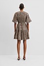 Print Tiered Mini Dress