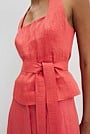 Organically Grown Linen Blend Halter Neck Top