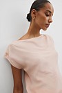 Crinkle Bias Top