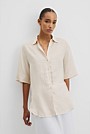 Organically Grown Linen Oversized Linen Shirt