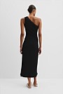 One Shoulder Rib Dress