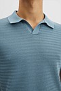 Organic Cotton Wave Knit Polo