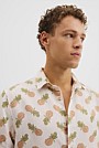 Regular Tencel Linen Print Shirt
