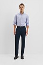 Long Sleeve Cotton Stretch Strap Shirt
