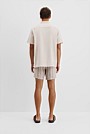 Short Sleeve Cotton Linen Basket Weave Shirt