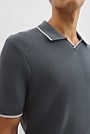 Australian Cotton V-Neck Knit Polo