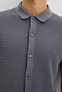 Organic Cotton Wave Knit Shirt