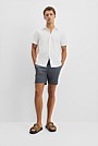 Short Sleeve Relaxed Good Earth Cotton Oxford Shirt