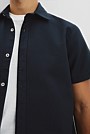 Short Sleeve Relaxed Good Earth Cotton Oxford Shirt