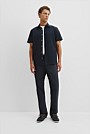 Short Sleeve Relaxed Good Earth Cotton Oxford Shirt