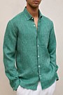 Regular Fit Linen Fine Stripe Shirt
