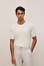 Cotton Linen Racking Stitch T-shirt