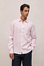 Regular Fit Linen Fine Stripe Shirt