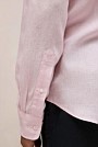 Regular Fit Linen Fine Stripe Shirt
